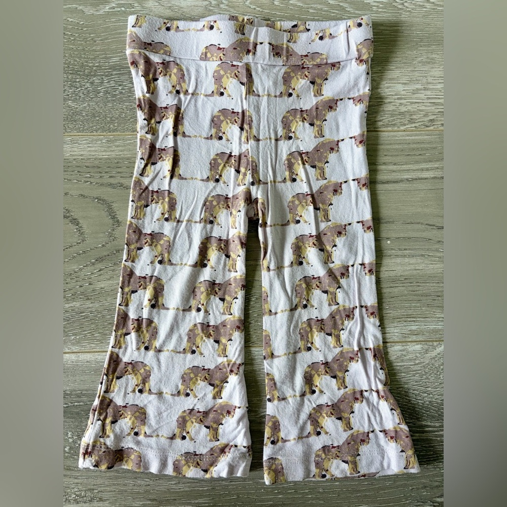 Kate Quinn Bamboo Flare Leg Pant- Watercolor Unicorn 18-24M